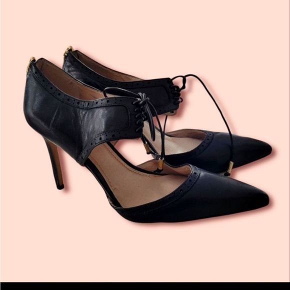 10 Louise et cie lace up leather heel - Picture 1 of 5